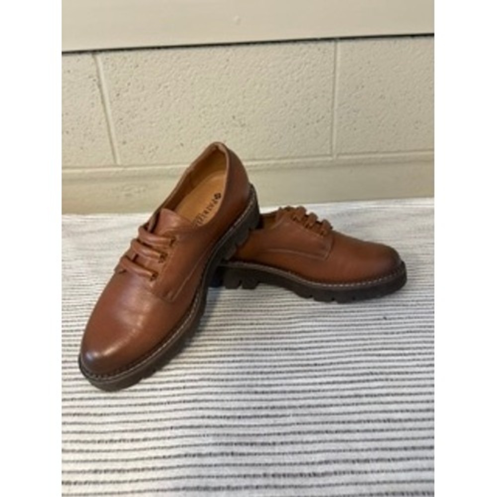 Patrizia by Spring Step Brown Lug Sole Oxford Shoes Women Classic Comfort